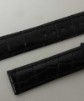 Corum cinturino in coccodrillo nero epoca New Old Stock mm 18